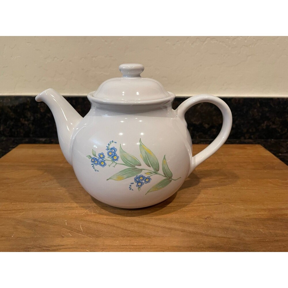Vintage Corelle Coordinates My Garden Stoneware Tea Pot